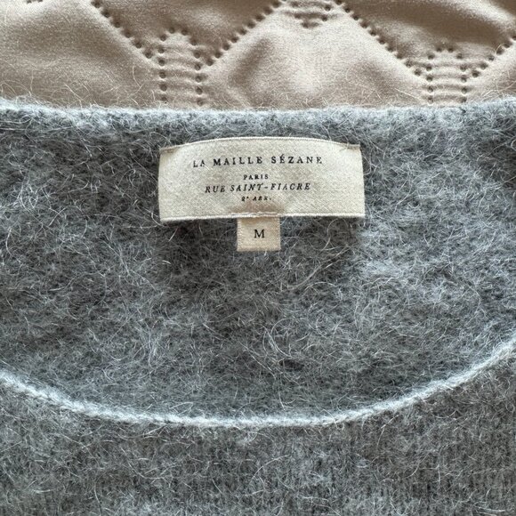 Sezane Alexia Jumper In Mottled Grey, Women's Size M - Picture 6 of 7